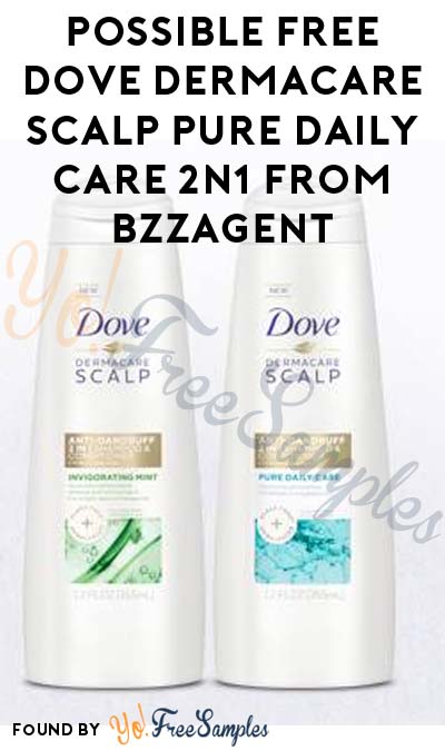 Possible FREE Dove DermaCare Scalp Pure Daily Care 2n1 From BzzAgent