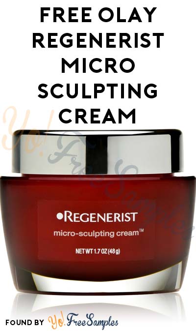 FREE Olay Regenerist Micro Sculpting Cream Sample (Short Survey Required / Not Mobile Friendly)