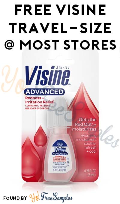 FREE Travel-Size Visine Bottle At Walmart, Target & Most Stores (Coupon Required)