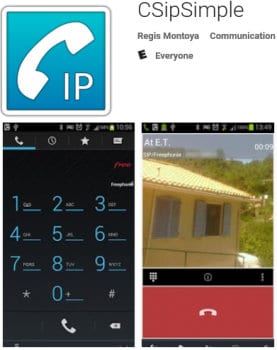 CSipSimple phone app