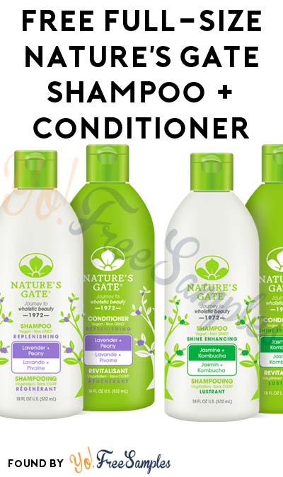 FREE Full-Size Nature’s Gate Professional Hair Care Shampoo + Conditioner (Facebook Message & Review Required)