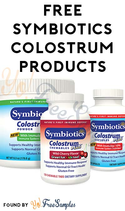 FREE Symbiotics Colostrum Products & Other Products From Trybe (Survey Required)