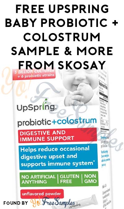FREE Upspring Baby Probiotic + Colostrum Sample & More From Skosay (Valid Phone Number Required)