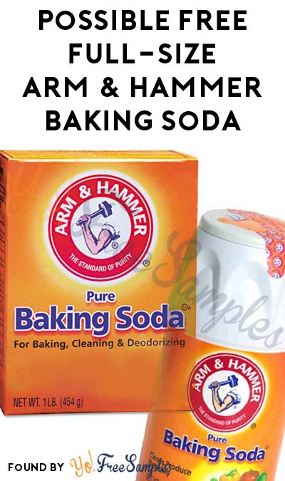 Possible FREE Full-Size Arm & Hammer Baking Soda (Smiley360)
