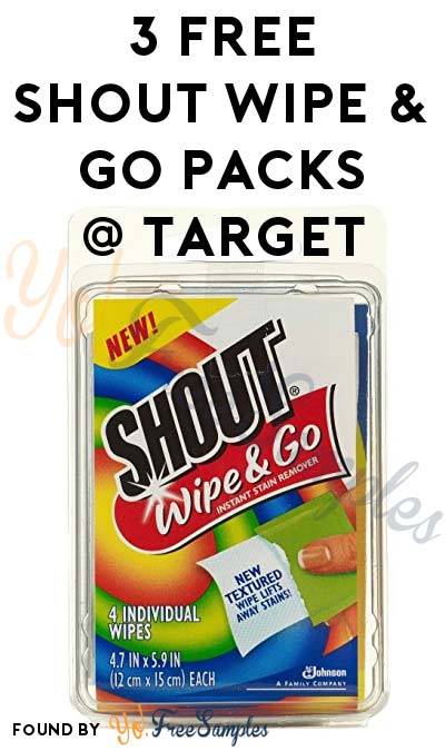 3 FREE Shout Wipes & Go At Target (Coupon Required)