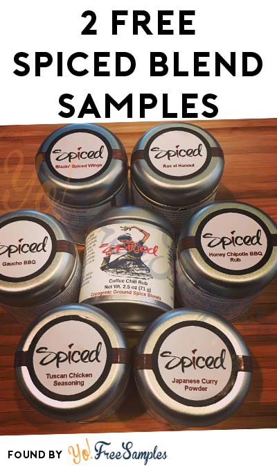 2 FREE Spiced Flavor Blend Samples