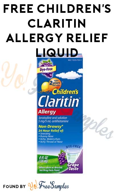 Possible FREE Children’s Claritin Allergy Relief Liquid From BzzAgent