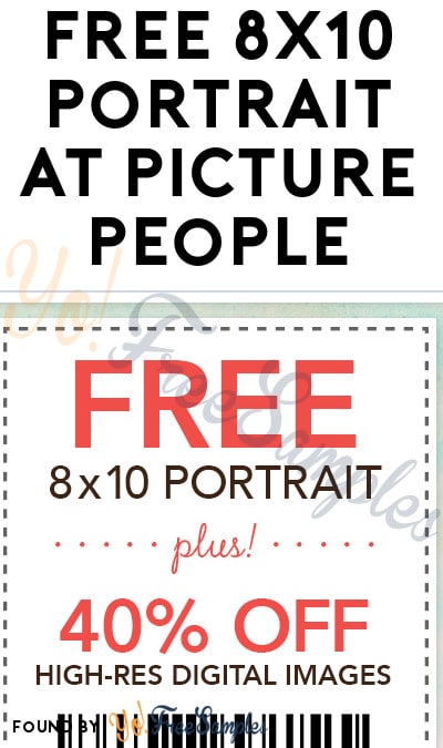 FREE 8×10 Portrait For First Responders At Picture People Coupon (In-Store)