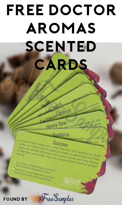 FREE Doctor Aromas Scented Cards