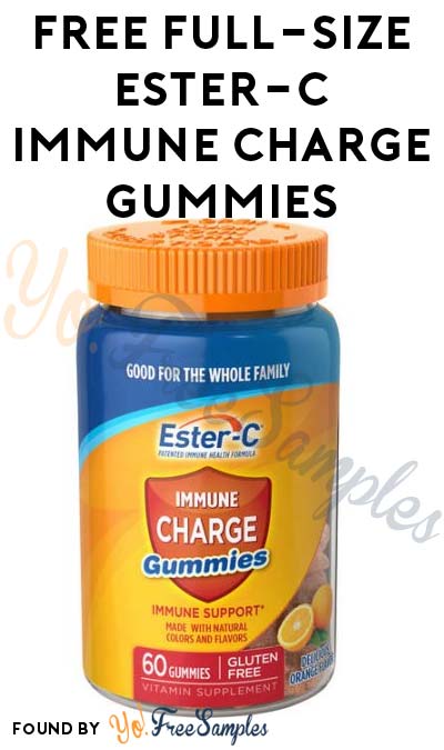 Possible FREE Full-Size Ester-C Immune CHARGE Gummies (Smiley360) [Verified Received By Mail]