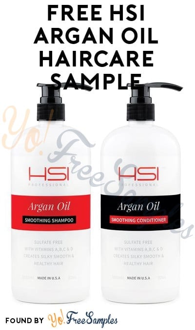 FREE HSI Argan Oil HairCare Sample (Email Confirmation Required)