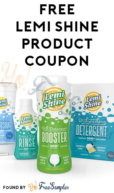ENDS SOON: FREE Lemi Shine Product Coupon