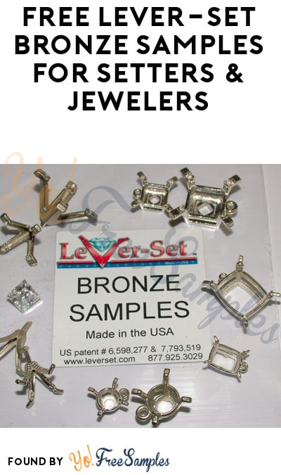 FREE Lever-Set Bronze Samples For Setters & Jewelers
