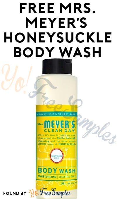 Closing Soon: FREE Mrs. Meyer’s Clean Day Honeysuckle Body Wash Sample From CrowdTap (Mission Required)