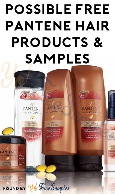 Possible FREE Pantene Hair Products & Samples