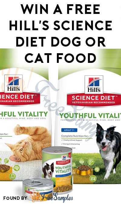 LIVE AT 1:15PM EST: Win A FREE Hill’s Science Diet Dog or Cat Food & Coupons (Mobile Number Required)