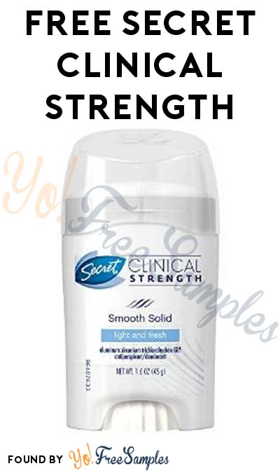 Women Only: FREE Secret Clinical Strength From CrowdTap (Mission Required)