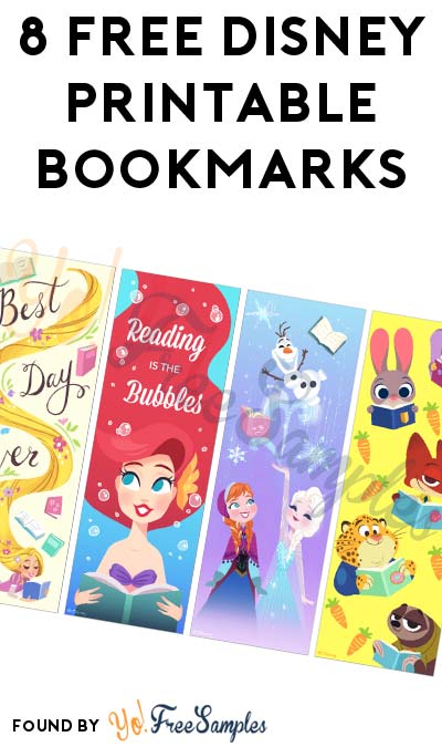 8 FREE Disney Printable Bookmarks