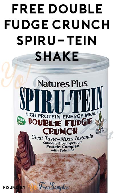 FREE Double Fudge Crunch SPIRU-TEIN Shake Sample