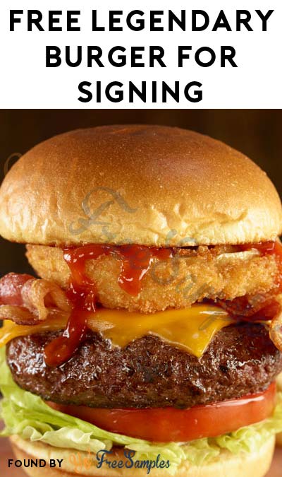 FREE Hard Rock Cafe Legendary Burger For Signing On April 18th