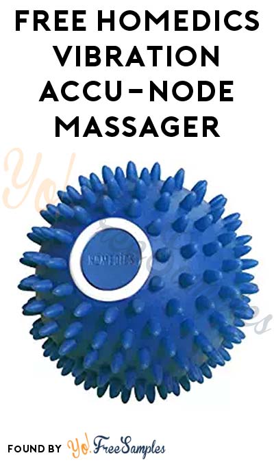 FREE HoMedics Vibration Accu-Node Massager (Instagram Required)