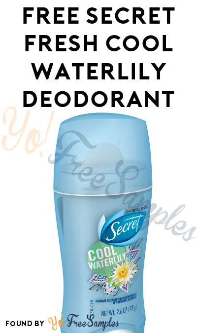 FREE Secret Fresh Cool Waterlily Deodorant From CrowdTap (Mission Required)