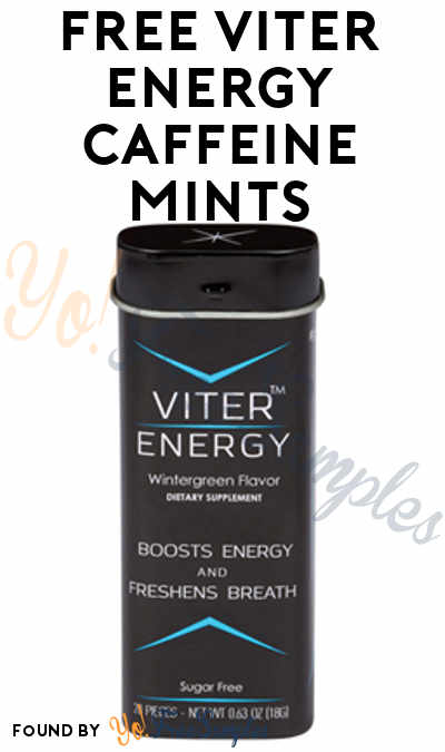 FREE Viter Energy Caffeine Mints (Facebook Message Required) [Verified Recieved By Mail]