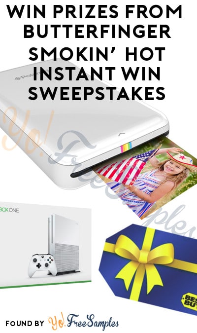 Enter Daily: Win A FREE Polaroid Zip Mobile Printer, $100 Best Buy Gift Card, NES Console & More Prizes From Butterfinger Smokin’ Hot Instant Win Sweepstakes
