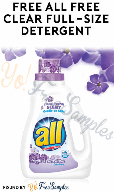 Possible FREE All Free Clear Full-Size Detergent or Might Pacs or Other Products