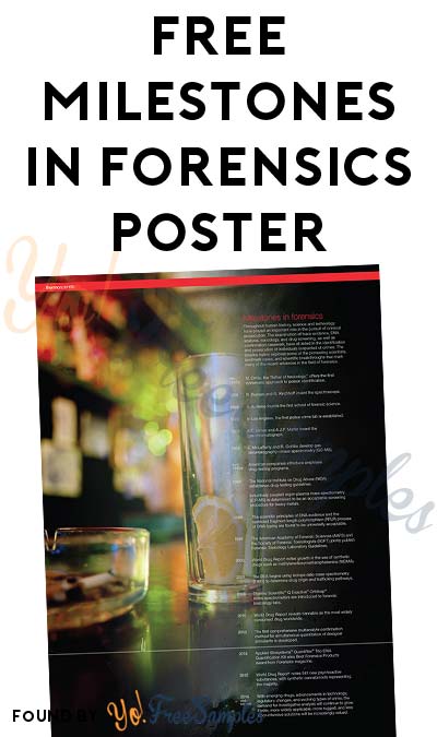 FREE Milestones In Forensics Poster
