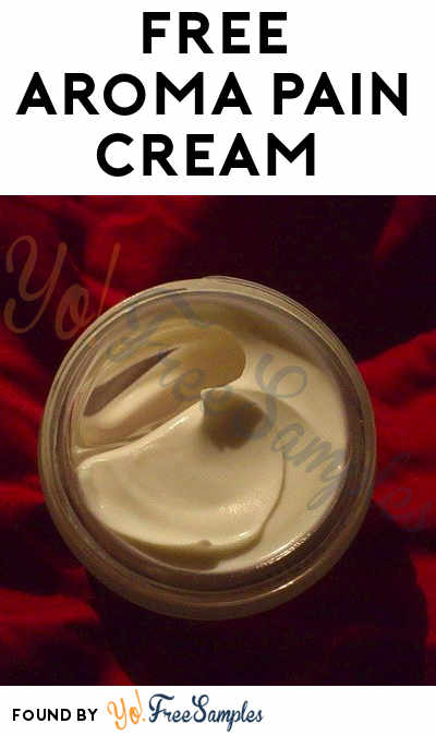 FREE Aroma Pain Cream Sample