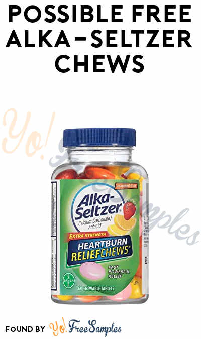 Possible FREE Alka-Seltzer Chews (Smiley360)