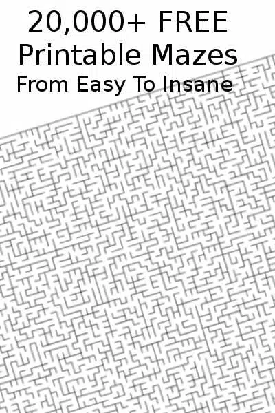 12 Free Online Mazes (Easy, Medium, and Hard)