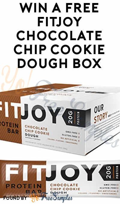 LAST BOX: Win A FREE Chocolate Chip Cookie Dough FitJoy Protein Bars Box