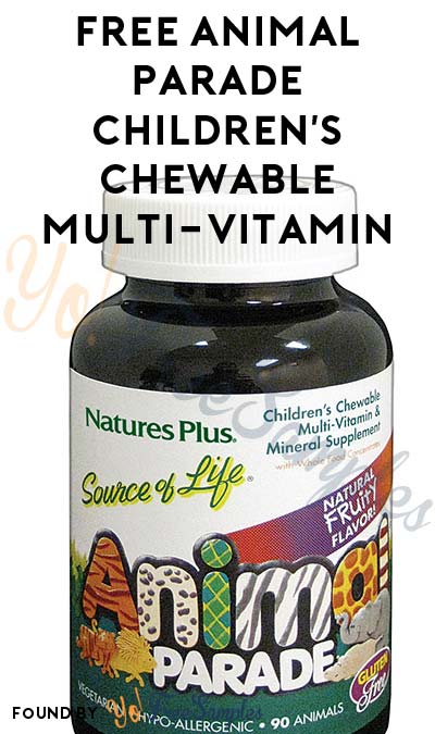 FREE Animal Parade Children’s Chewable Multi-Vitamin