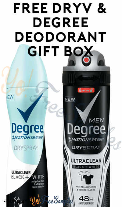 FREE DRYV & Degree Deodorant Gift Box (Buggy Form, Read Note)