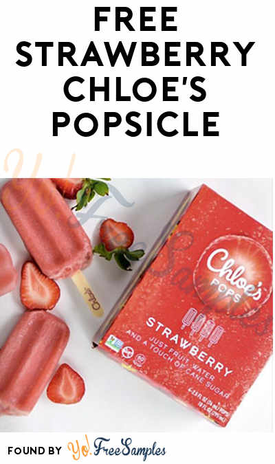 FREE Strawberry Chloe’s Popsicle (Select States & Harris Tweeter VIC Number Required)