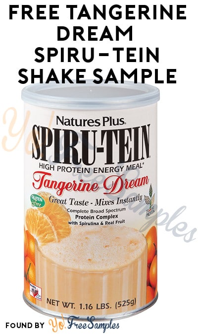 FREE Tangerine Dream SPIRU-TEIN Shake Sample