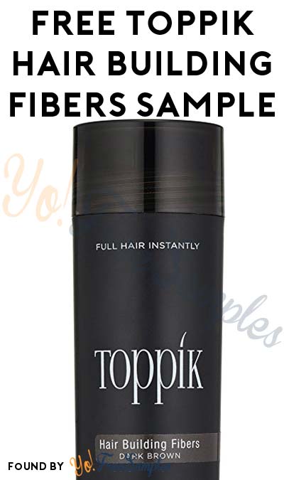 FREE TOPPIK Hair Building Fibers Sample + $5 Coupon From SmartSource (Short Survey Required) [Verified Received By Mail]