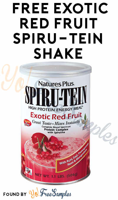 Possible FREE Exotic Red Fruit SPIRU-TEIN Shake