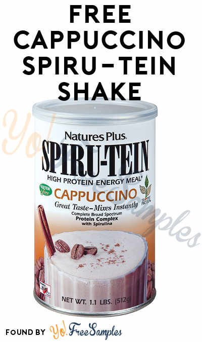 FREE Cappuccino SPIRU-TEIN Shake