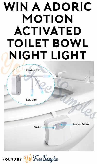 ENDS SOON: Win A FREE Adoric Motion Activated Toilet Bowl Night Light (Facebook Required)