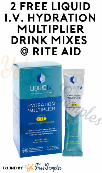 2 FREE Liquid I.V. Hydration Multiplier Drink Mixes At Rite Aid (Plenti Card Required)