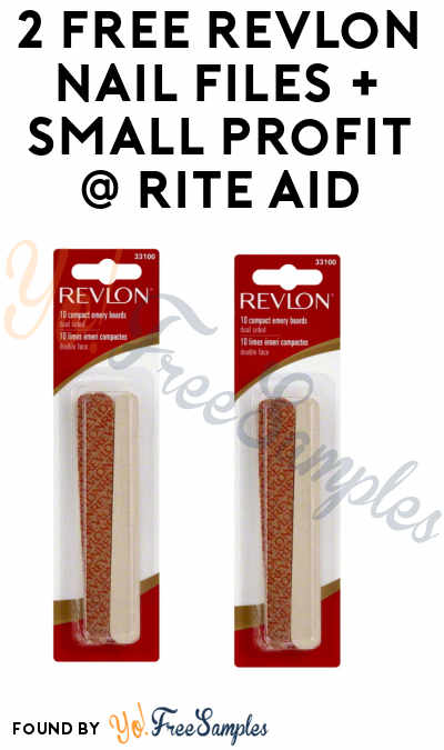 2 FREE Revlon Nail Files + Small Profit At Rite Aid (Plenti Card Required) [Verified]