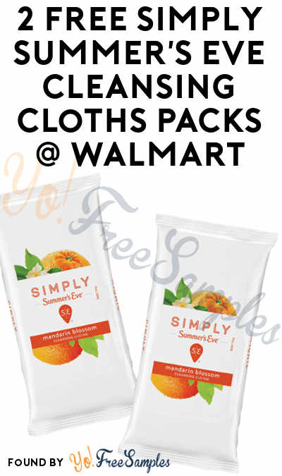 2 FREE Simply Summer’s Eve Cleansing Cloths Packs At Walmart (Ibotta & Coupon Required)