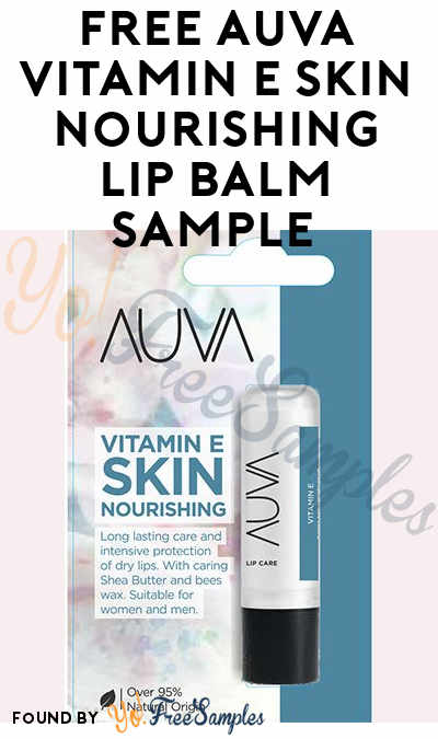 Possible FREE AUVA Vitamin E Skin Nourishing Lip Balm Sample (Facebook Like Required)
