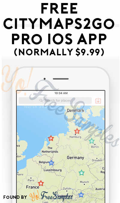 FREE CityMaps2Go Pro iOS App (Normally $9.99)
