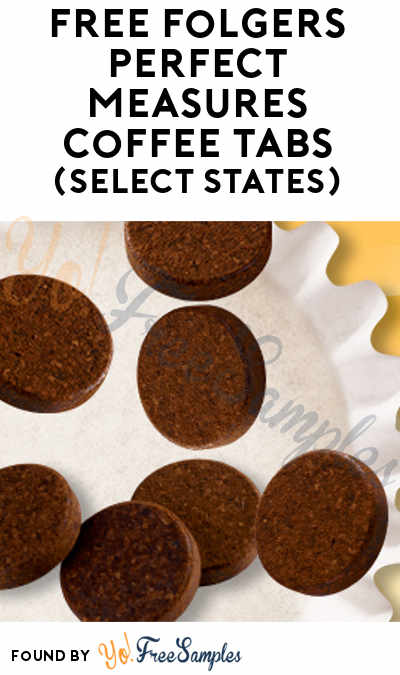 FREE Folgers Perfect Measures Coffee Tabs & More (IL, IN, KY, MI, OH & WI Only, Apply To HouseParty.com)