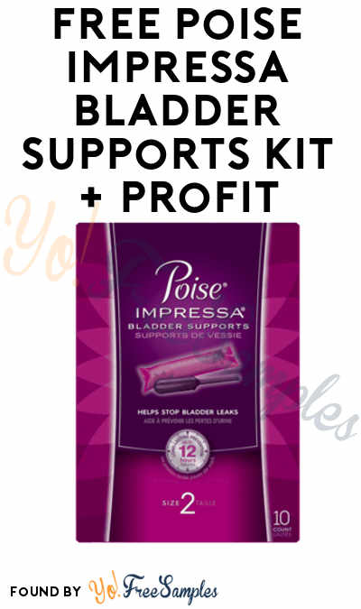 FREE Poise Impressa Bladder Supports Kit + Profit At Walgreens, Walmart & Kroger (Coupon & Ibotta Required)