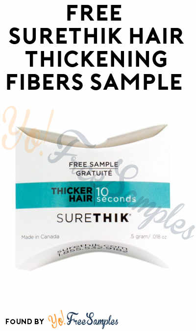 Charges Shipping Now: FREE SureThik Hair Thickening Fibers Sample